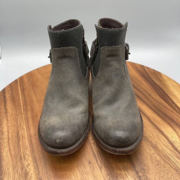 JB Dillion Booties Womens 7.5 B Leather Heeled Western Cowboy Ankle Buckle Boots - Picture 2 of 8